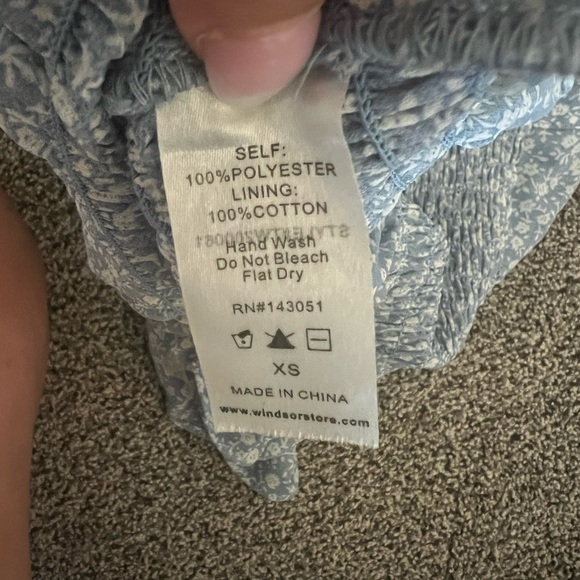 Pepped For Florals Gauze Top~Pastel Blue - Picture 9 of 9